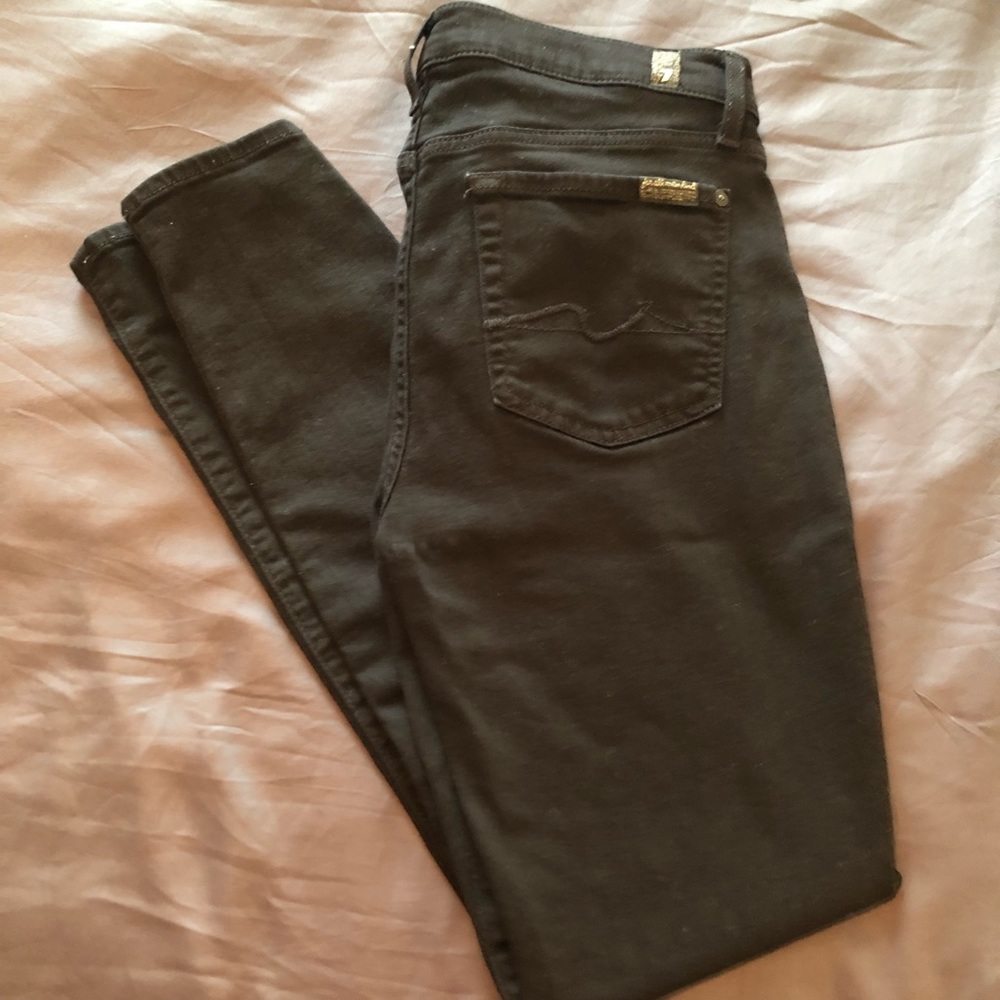 Black 7 for All Mankind skinny jeans size 29